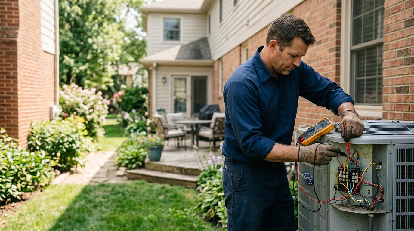 HVAC technician working near Glasgow, KY